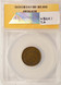 1906 1c Indian Cent Struck 5% Off-Center ANACS F12