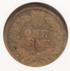 1901 1c Indian Cent Struck 5% Off-Center NGC AU53
