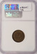 1901 1c Indian Cent Struck 5% Off-Center NGC AU53