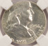 1956 50c Franklin Half Struck on Quarter Planchet 6.2 Grams NGC MS63