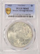 1922 $1 Peace Dollar Deep Struck Thru Reverse PCGS MS62