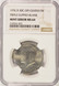 1976-D 50c Kennedy Half Triple Curved Clipped & 5% Off-Center NGC MS64