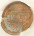 2000 1c Lincoln Cent Broadstruck and 30% Brockage CACG MS62 RB