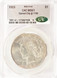 1923 $1 Peace Dollar Curved Clip at 7:00 CACG MS61