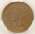 1900 1c Indian Cent Partial Collar Strike CACG AU58 Brown