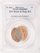 Lincoln Cent 80% Brockage and Huge Broadstrike PCGS MS65 Red