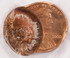 2000 1c Lincoln Cent Double-Struck, 2nd 50% Off-Center PCGS MS64 Red