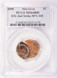 2000 1c Lincoln Cent Double-Struck, 2nd 50% Off-Center PCGS MS64 Red
