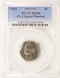 1963 5c Jefferson Nickel 4% Curved Clip PCGS MS65