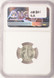 1942 10c Mercury Dime Curved Clip at 6:00 NGC MS66