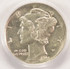 1944 10c Mercury Dime Uncentered Broadstrike PCGS AU58