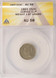 1865 3CN Three Cent Nickel Curved Clip 1.87 Grams ANACS AU58