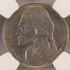 2004-P 5c Keelboat Jefferson Nickel Struck Thru Obverse/Reverse UNC