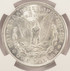 1921 $1 Morgan Dollar Obverse Struck Thru NGC MS63