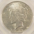 1922 $1 Peace Dollar Lamination Obverse CACG AU50