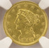 1851 $ 2 1/2 Liberty Quarter Eagle Retained Cud Major Die Break NGC AU58