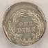 1907 10c Barber Dime Struck 15% Off-Center PCGS AU55