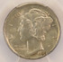 1936 10c Mercury Dime Broadstruck PCGS MS64