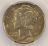 1941-S 10c Mercury Dime Partial Collar Strike PCGS AU55