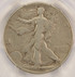 1946 50c Walking Half Lamination Obverse PCGS F12