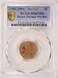 1c Lincoln Cent Struck Thru Obverse and Reverse PCGS MS62 Red