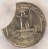 1995-P 25c Washington Quarter 16% Curved Clip PCGS MS65