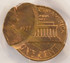 1977 1c Lincoln Cent Flipover Double-Strike, 2nd 55% Off-Center PCGS UNC Details