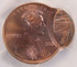 2000 1c Lincoln Cent Double-Struck, 2nd 75% Off-Center PCGS MS66 Red
