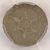 1856 3CS There Cent Silver 2% Curved Clip PCGS VF30