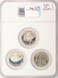 1982 Panama 1/2B Double-Denomination on 1982 Washington 50c Commem NGC MS69