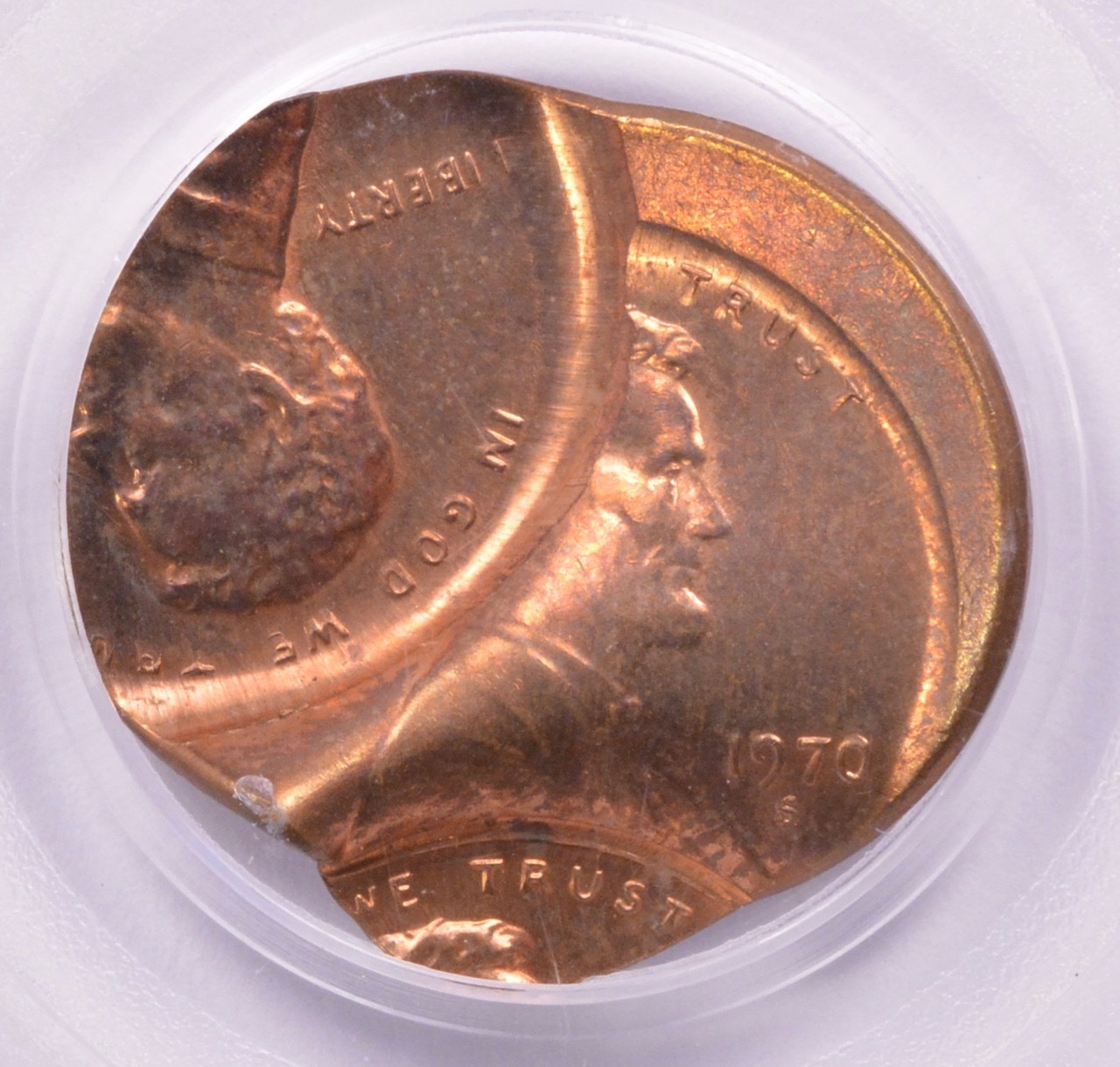 triple-struck Lincoln Cent triple-struck Lincoln Cent