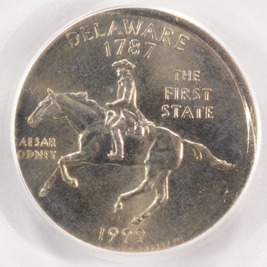1999-D Delaware State Quarter Struck on Nickel Planchet PCGS MS64