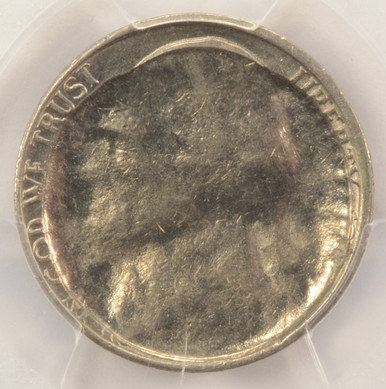 PCGS 5c Jefferson Nickel Indented by 10c Planchet MS62