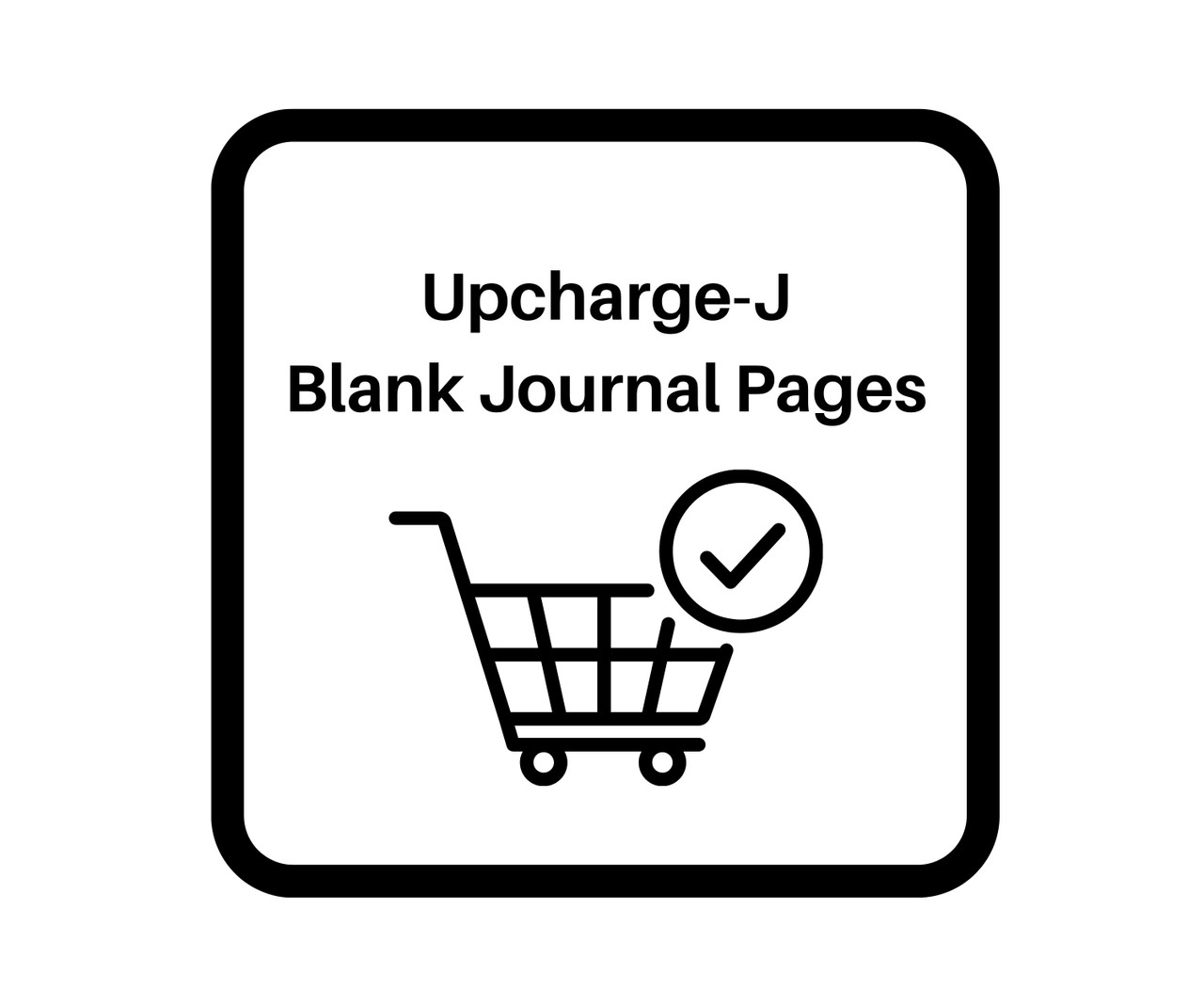 UPCHARGE-JOURNAL / BLANK PAGES- 7.5-9.5 - E Lawrence, LTD.