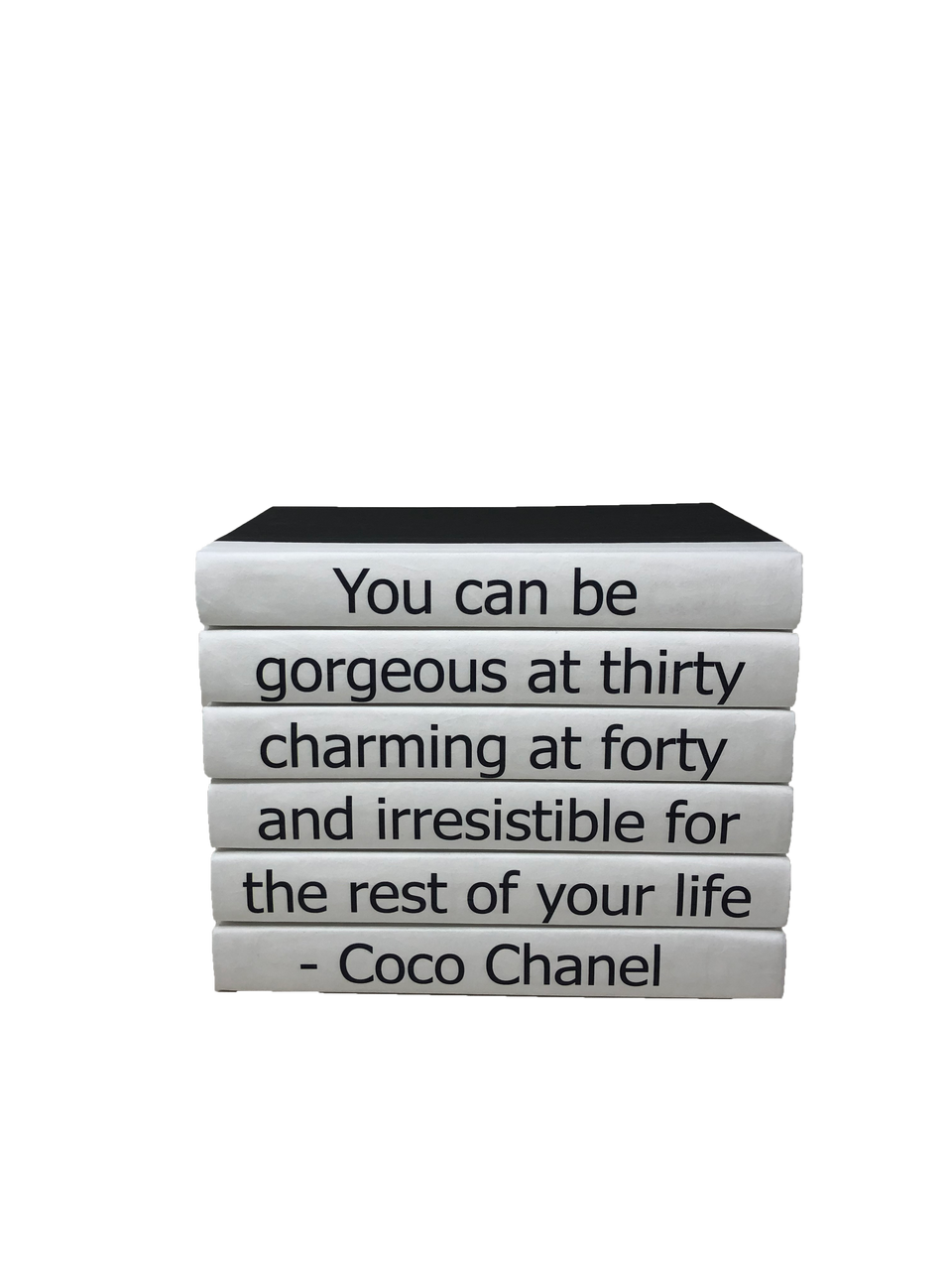 6 Vol You can be Coco Chanel Quote  Black Covers  95  E  Lawrence LTD