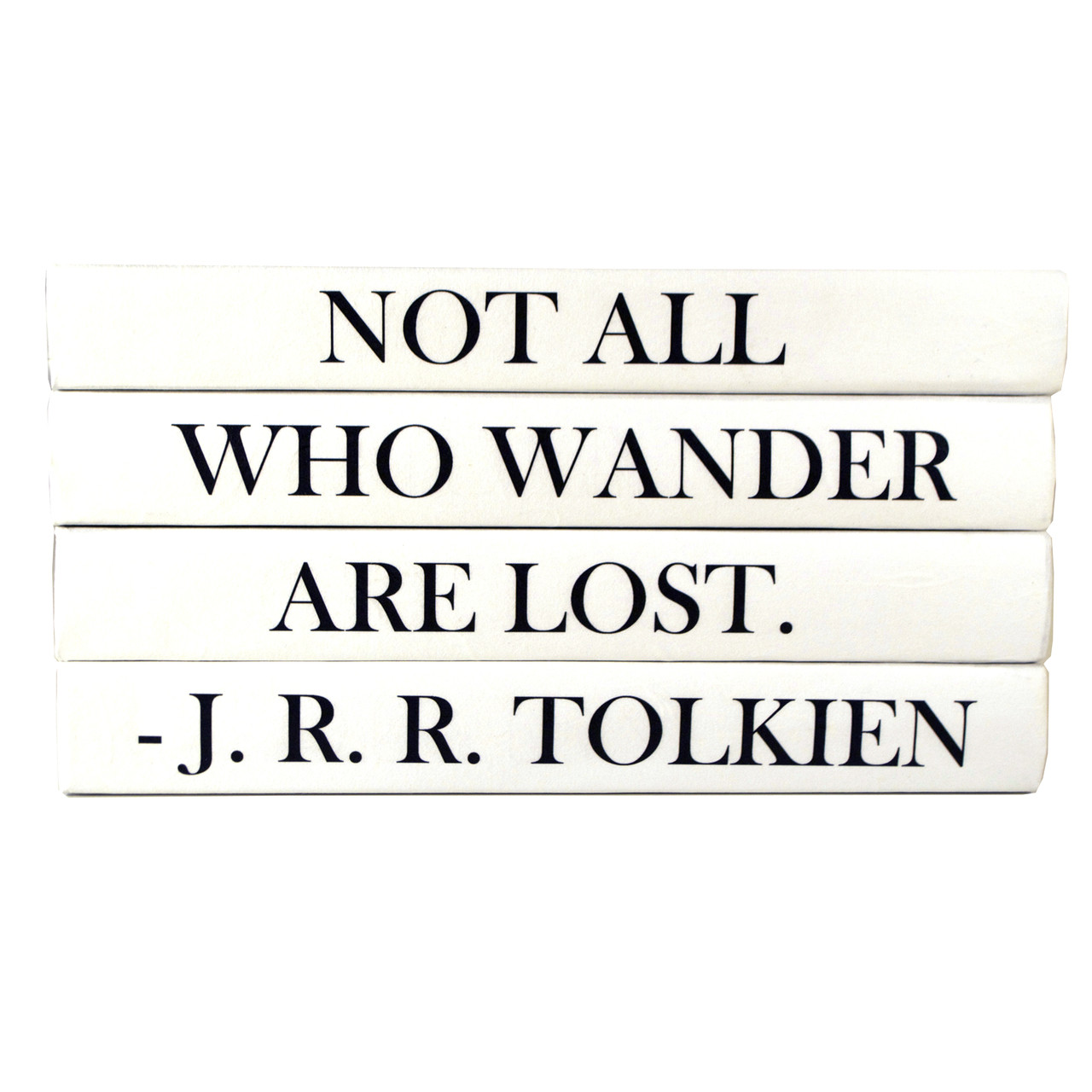 4 Vol Not All Who Wander Are Lost Tolkien Quote Black Covers 95 Wide Approx 5 Tall