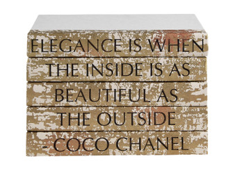 Decorative books with vintage Coco Chanel art
