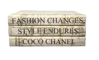 Decorative books with vintage Coco Chanel art