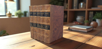 5 Volume Black Labeled Leather-Bound Set - ONLY ONE AVAILABLE