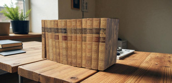 14 Volume Gilded, Leather-bound Set - ONLY ONE AVAILABLE
