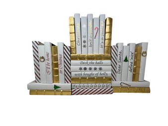 Curated Christmas Collection Special/ Set of 30 Books/ Off-White Covers / 8.5-9.5" (as shown)