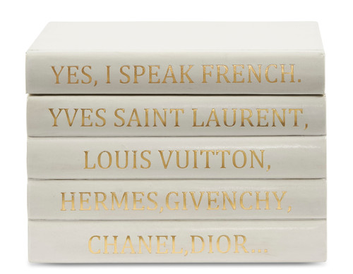 Yes I Speak French Decorative Book Set of 5