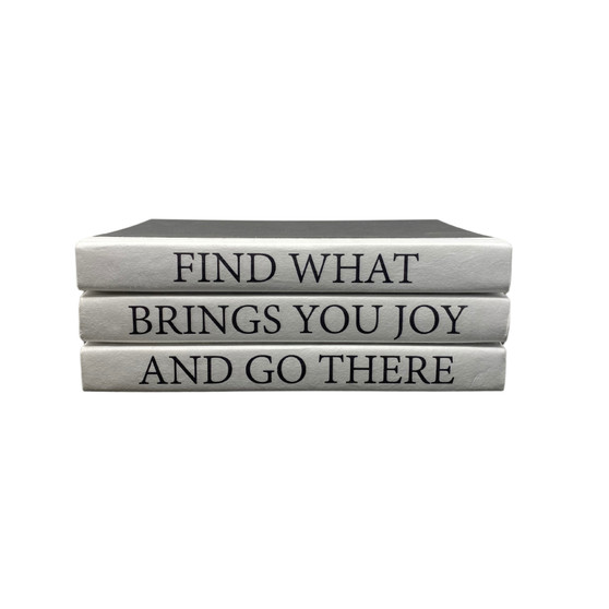 3 Vol. "Find What Brings You Joy" Quote