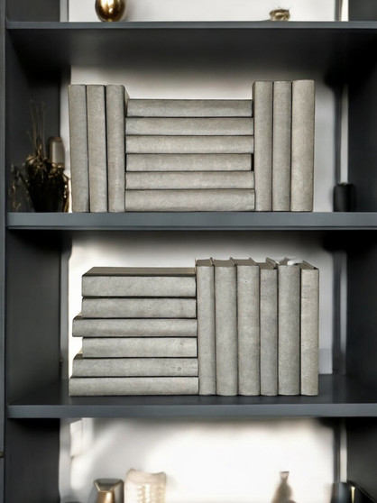 24 Vol. Gray parchment