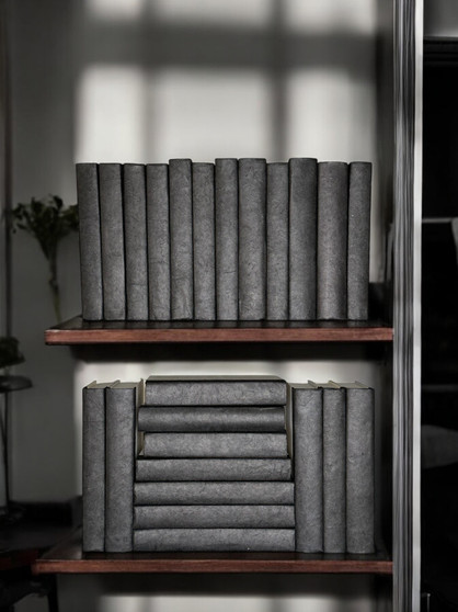 24 Vol. Black parchment