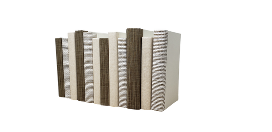 12 Vol. Earth Shadow Collection-4 Cocoa-Fab, 4 Grasscloth, 4 Woven-Putty/Off-White Covers/8.5"-9.5"