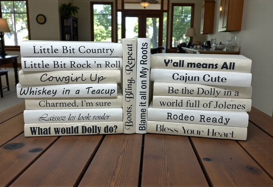 15 Vol.  Country/Southern Sayings /Off-White Covers / 9.5"