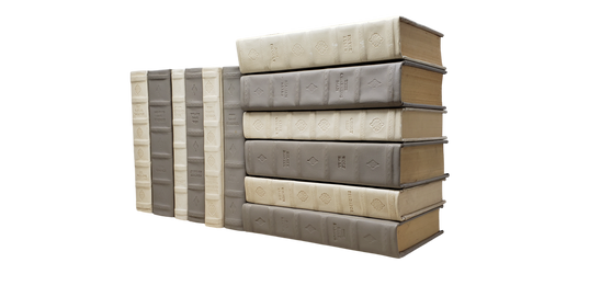 12 Vol. EFIN-BUFF & EFIN-TAUPE Leatherbound / 9.5"