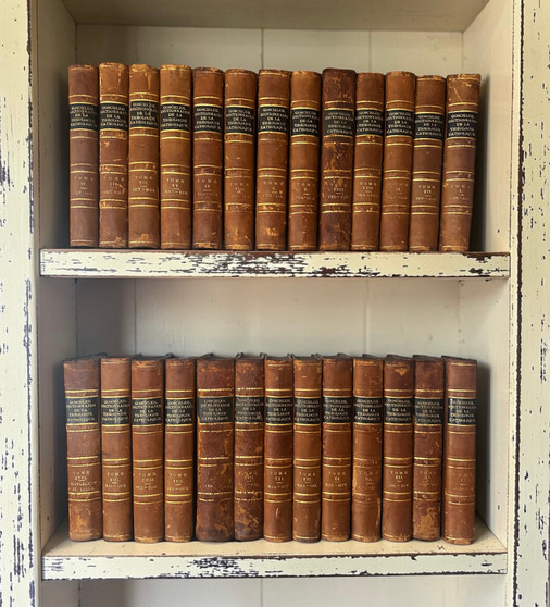 23 Vol. Catholic Theology leather-bound books / 8" inches - ONLY ONE AVAILABLE