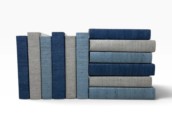 12 Vol-Grasscloth Mix-Mont-Mineral,Navy and Grey/Off-White Covers/ 8.5"-9.5"